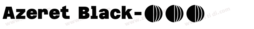 Azeret Black字体转换